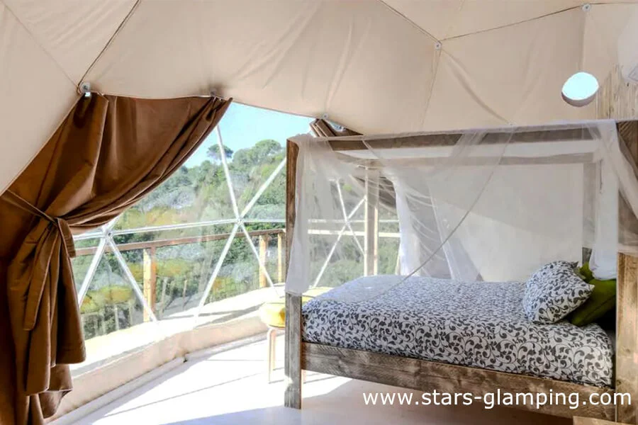 Outdoor Eco Glamping Geodesic Dome Tent