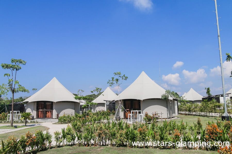 Tenda a palo esagonale per il glamping nei campeggi - (2)