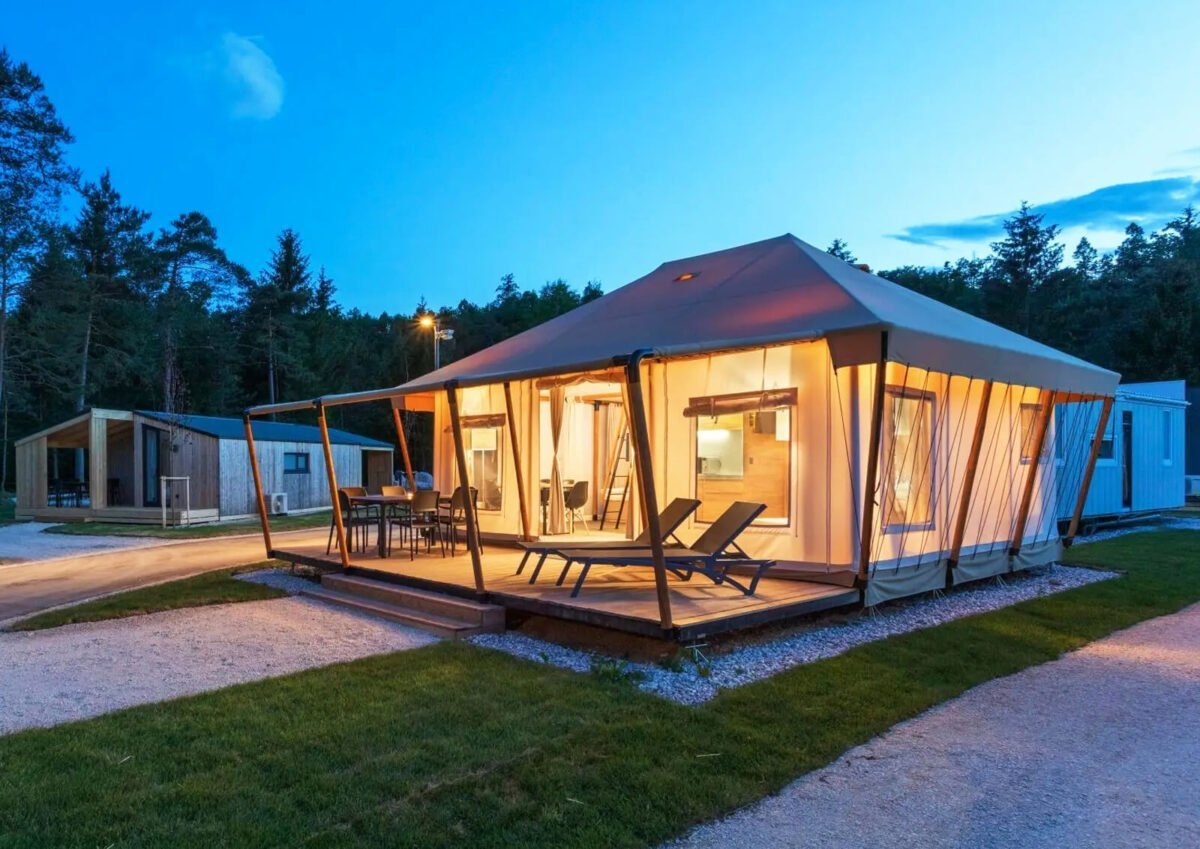 Photo inspiration: Glamping Options Reference: Safari Glamping Tent Luxury Glamping Tents