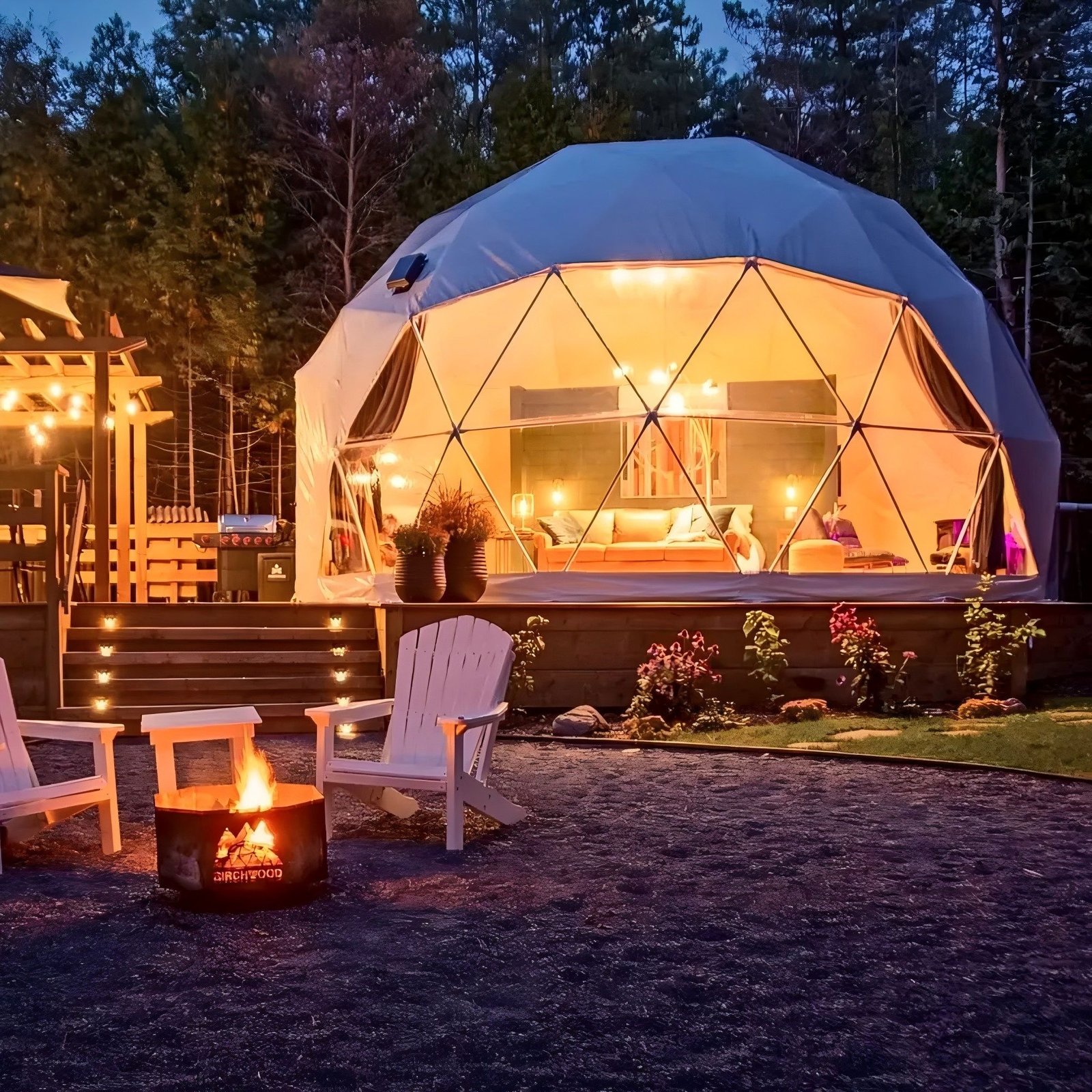 Illustration of Glamping The Digital Wilderness